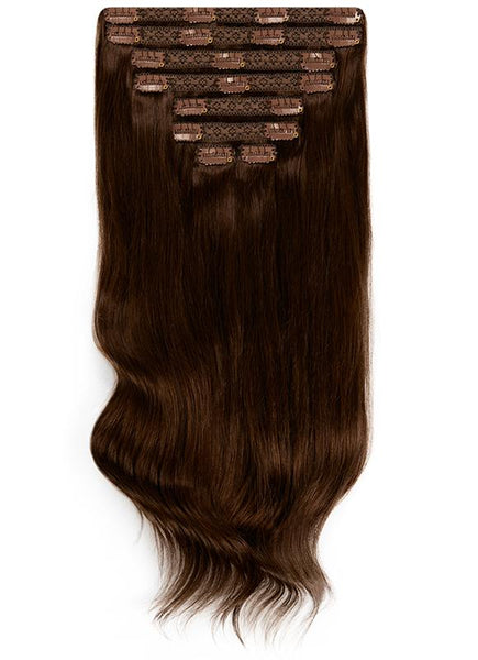 30 Inch Ultimate Volume Clip in Hair Extensions #1C Mocha Brown