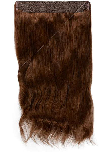 16 Inch Invisible Wire Hair Extensions #2 Dark Brown