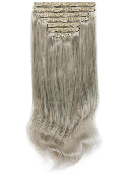 16 Inch Full Volume Clip in Hair Extensions #Silver