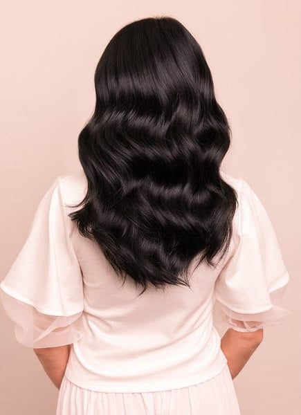 16 inch Ultimate Volume Clip in Hair Extensions #1 Jet Black