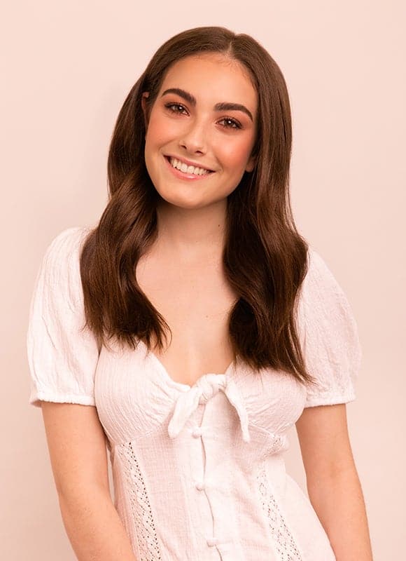 16 inch Full Volume Clip in Hair Extensions #2 Dark Brown