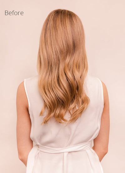 22 inch Invisible Wire Hair Extensions in #16 Light Golden Blonde