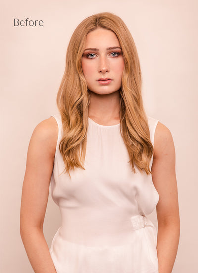 24 inch Ultimate Volume Clip in Hair Extensions  #16 Light Golden Blonde