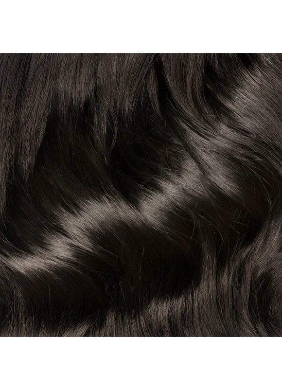 16 inch Clip in Ponytail Extension #1 Jet Black