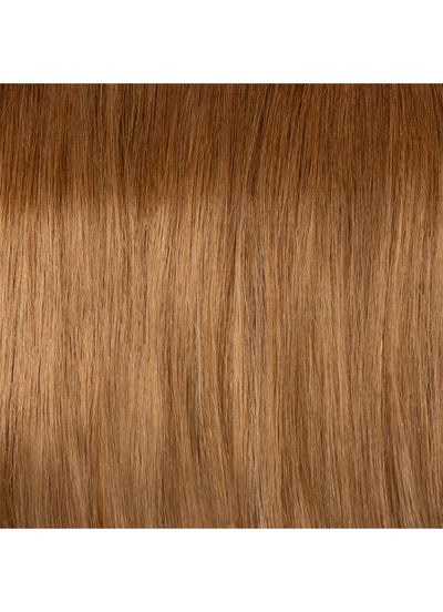 16 inch Full Volume Clip in Hair Extensions Medium to Golden Brown Ombre