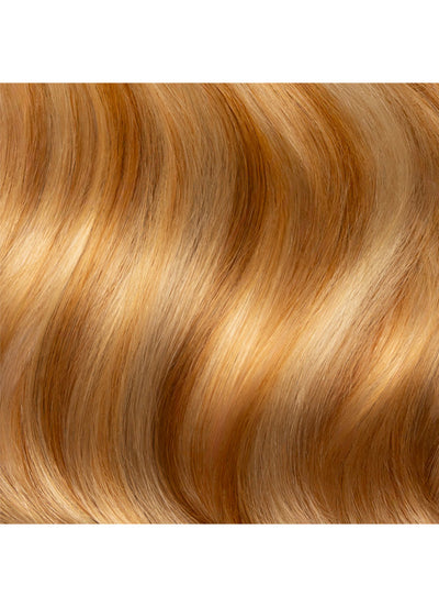 16 inch Invisible Wire Hair Extensions Light Brown with Light Blonde Highlights