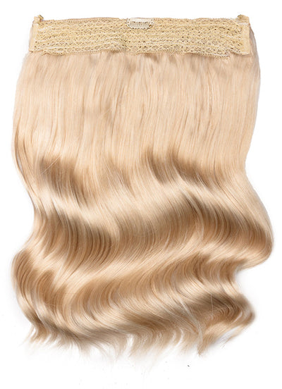 16 inch Invisible Wire Hair Extensions in #60A Light Ash Blonde