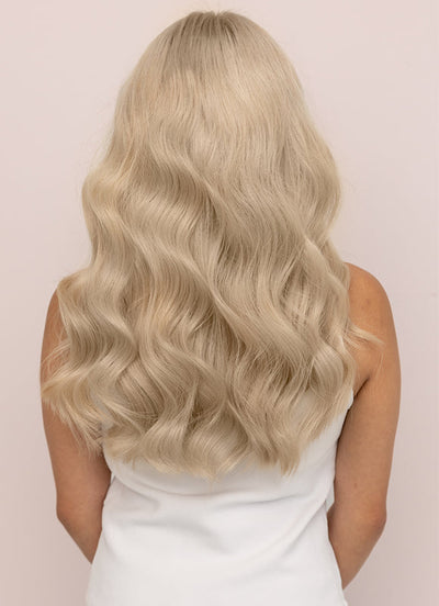 16 inch Invisible Wire Hair Extensions in Light Grey