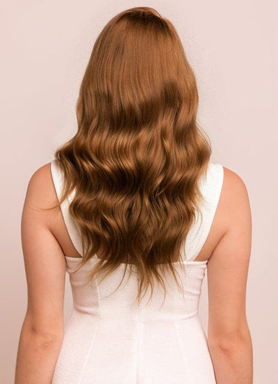 16 inch Invisible Wire Hair Extensions in #4 Medium Brown