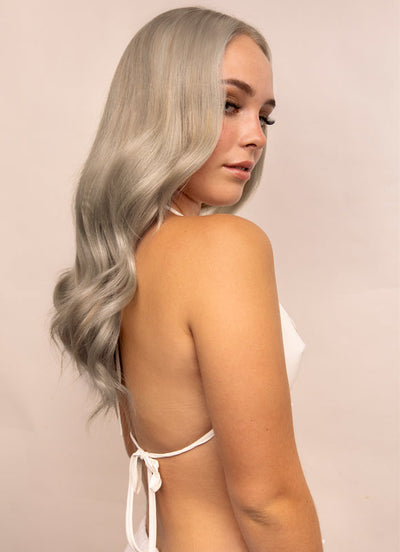 16 inch Invisible Wire Hair Extensions in Silver