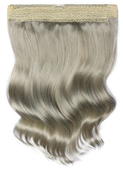16 inch Invisible Wire Hair Extensions in Silver