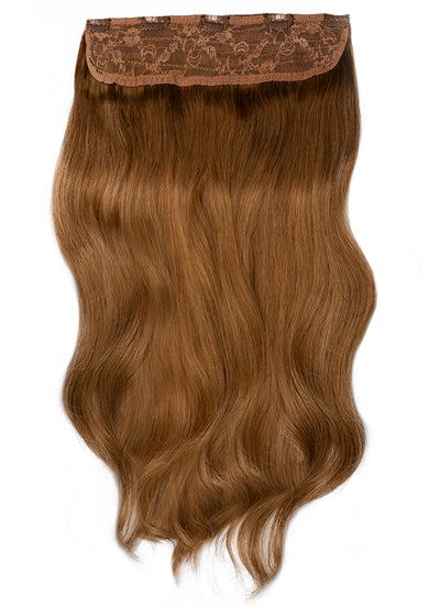 Clip in One Piece/ Volumizer in Medium to Chestnut Brown Ombre