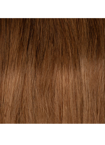 Clip in One Piece/ Volumizer in Medium to Chestnut Brown Ombre