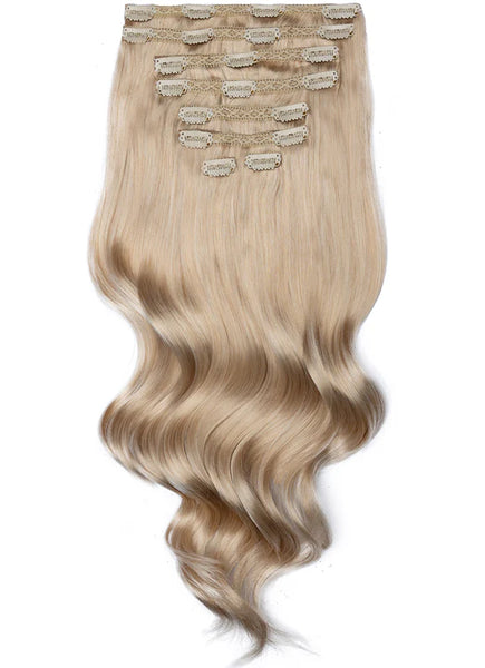 16 inch Ultimate Volume Clip in Hair Extensions Light Grey