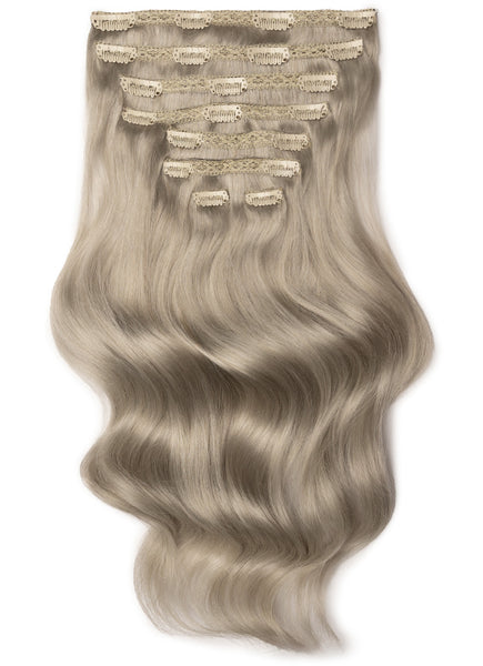 16 inch Ultimate Volume Clip in Hair Extensions Silver