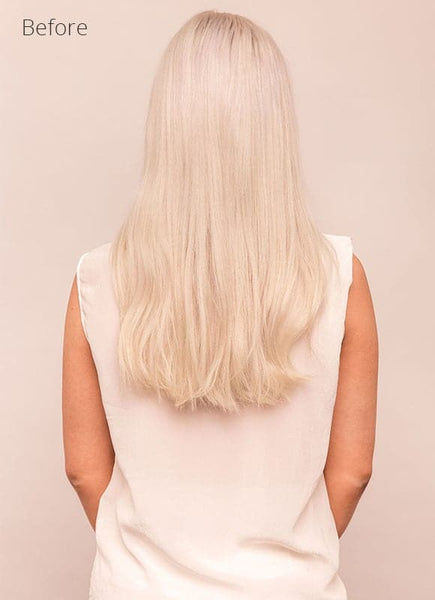 16 inch Ultimate Volume Clip in Hair Extensions #60W Platinum Blonde