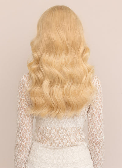 16 inch Ultimate Volume Clip in Hair Extensions #613 Bleached Blonde