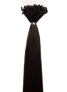 24 Inch Micro Loop Hair Extensions #1B Natural Black