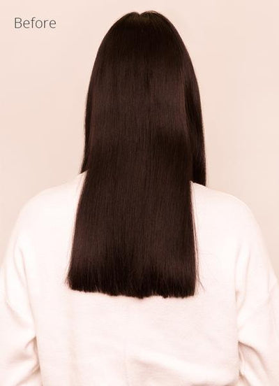 22 inch Invisible Wire Hair Extensions in #1B Natural Black