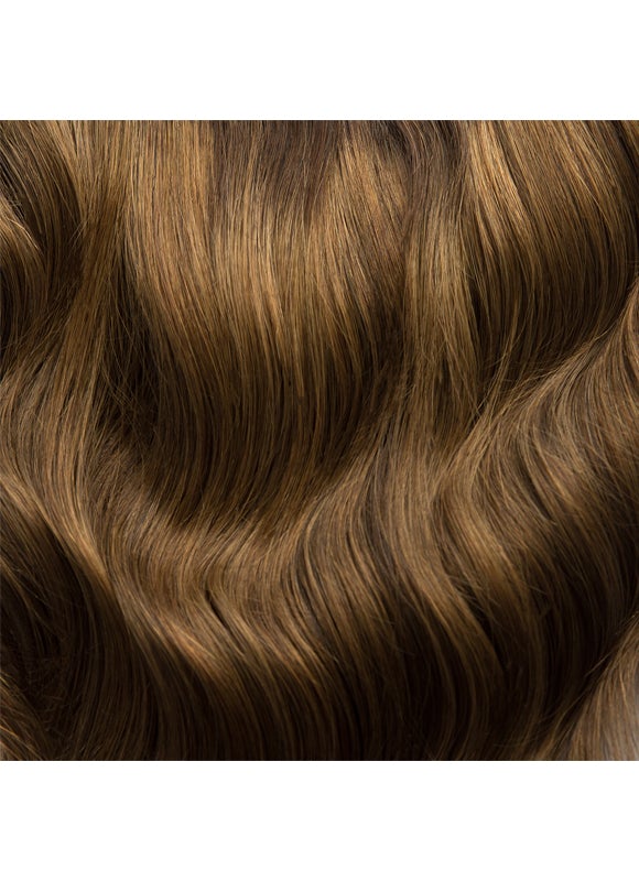 20 inch Full Volume Clip in Hair Extensions Mocha & Medium Brown Balayage
