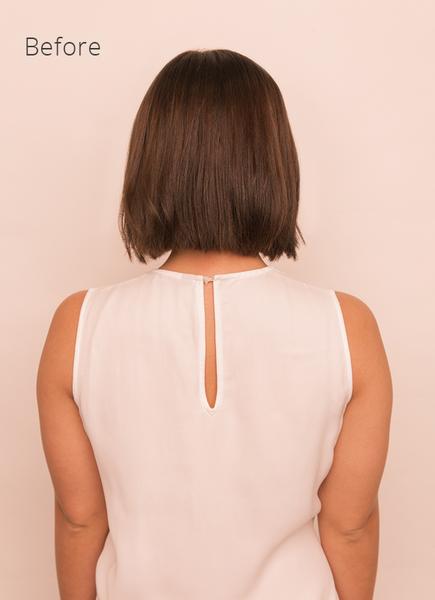 22 inch Invisible Wire Hair Extensions in #1C Mocha Brown