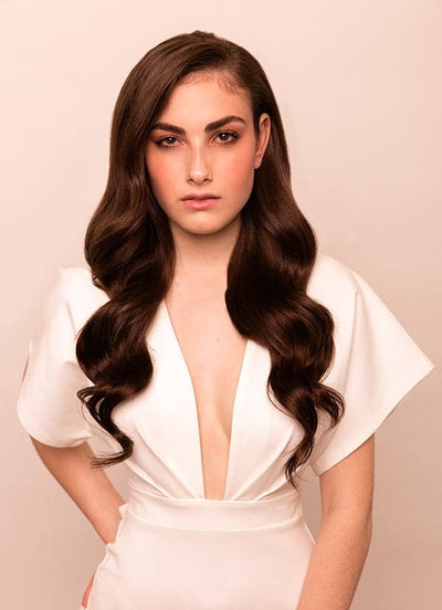 20 inch Deluxe Clip in Hair Extensions #2 Dark Brown