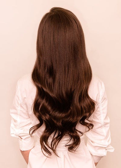 20 inch Seamless Clip in Hair Extensions #2 Dark Brown