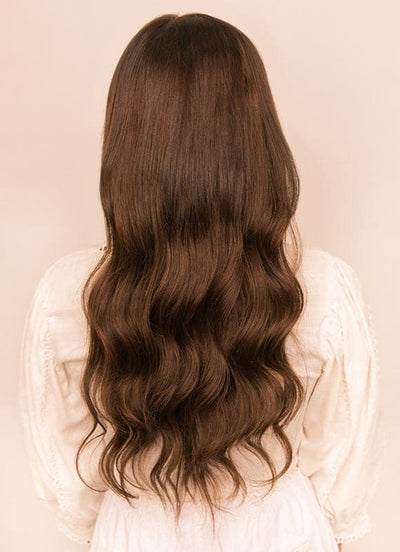20 inch Deluxe Clip in Hair Extensions #1C Mocha Brown