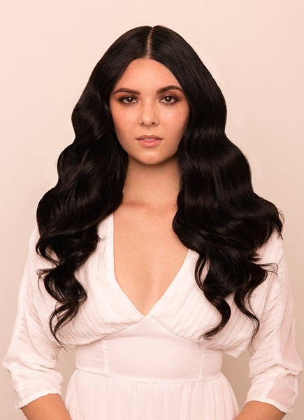 20 Inch Keratin Bond/ Fusion Hair Extensions Nail/ U-Tip #1B Natural Black