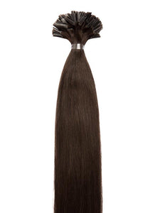 24 Inch Nail/ U-Tip Hair Extensions #1C Mocha Brown