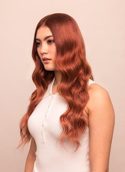 20 inch Seamless Clip in Hair Extensions #33 Dark Auburn Red