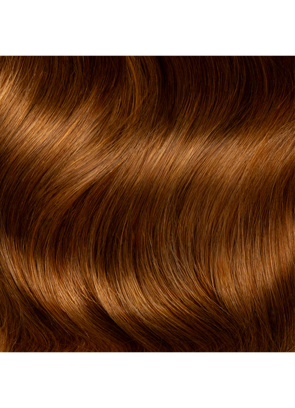 20 inch Seamless Clip in Hair Extensions #6 Light Chestnut Brown