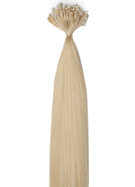 20 Inch Micro Loop Hair Extensions #60W Platinum Blonde