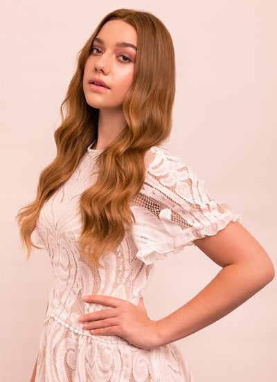 20 inch Ultimate Volume Clip in Hair Extensions  #8 Chestnut Brown