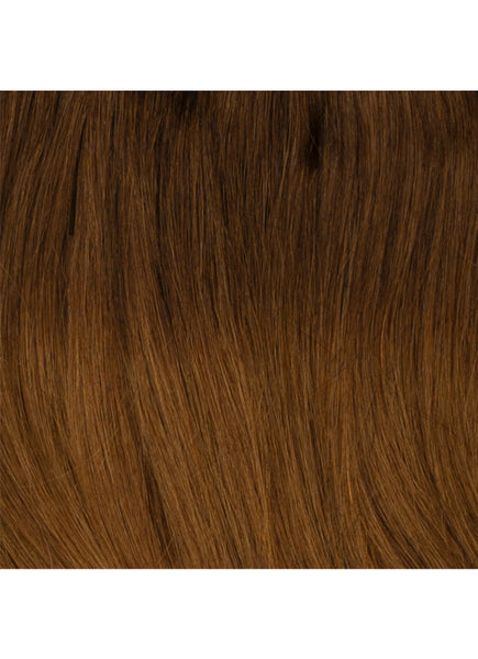 20 inch Ultimate Volume Clip in Hair Extensions in Dark to Medium Brown Ombre