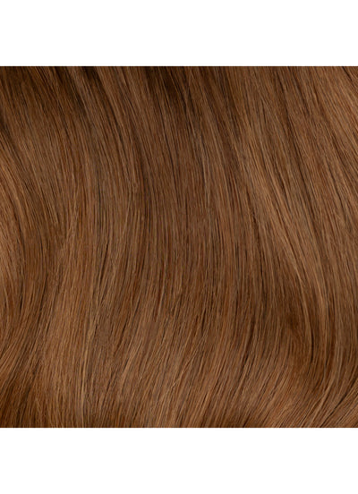 20 inch Ultimate Volume Clip in Hair Extensions in Medium to Chestnut Brown Ombre