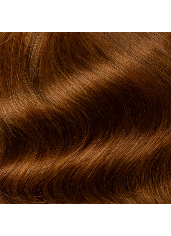 22 inch Invisible Wire Hair Extensions in #4 Medium Brown