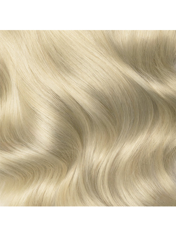 22 inch Invisible Wire Hair Extensions in #60W Platinum Blonde