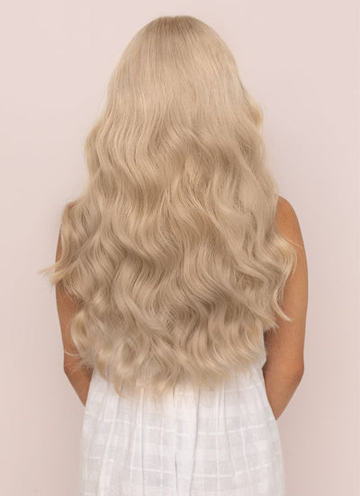 22 inch Invisible Wire Hair Extensions in Light Grey