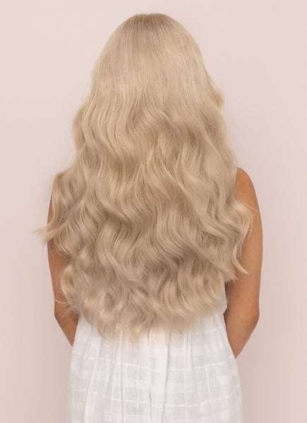 22 Inch Invisible Wire Hair Extensions #Light Grey