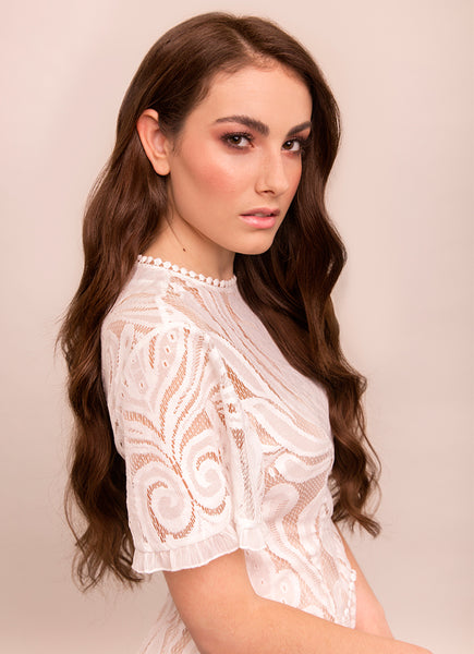 24 Inch Tape Hair Extensions #4 Medium Brown
