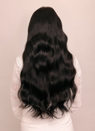 24 inch Ultimate Volume Clip in Hair Extensions  #1 Jet Black