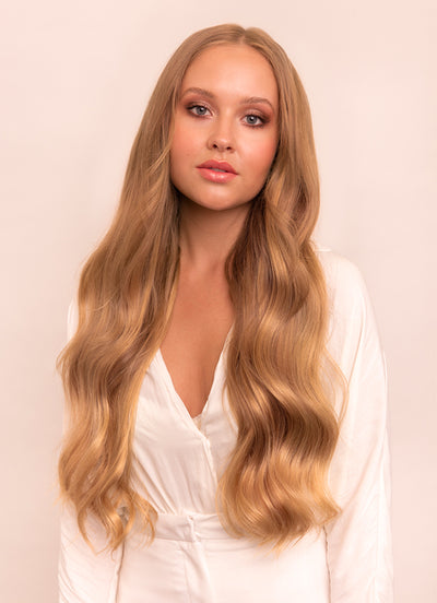 24 inch Ultimate Volume Clip in Hair Extensions  #18 Golden Blonde