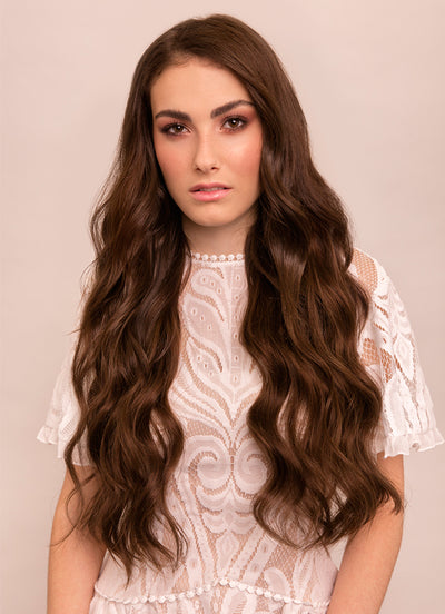 24 inch Ultimate Volume Clip in Hair Extensions  #2 Dark Brown