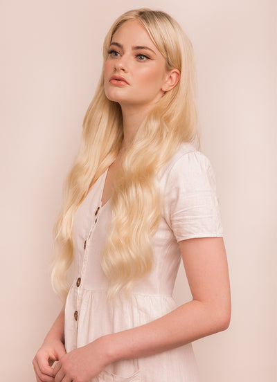 24 inch Ultimate Volume Clip in Hair Extensions  #60 Light Blonde