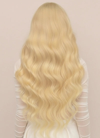 30 inch Ultimate Volume Clip in Hair Extensions #613 Bleached Blonde