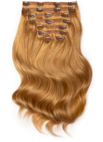 30 inch Ultimate Volume Clip in Hair Extensions #18 Golden Blonde