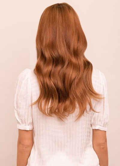 16 inch Deluxe Clip in Hair Extensions #6 Light Chestnut Brown