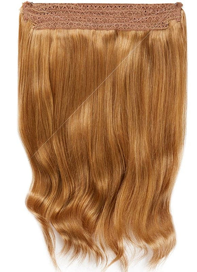 16 inch Invisible Wire Hair Extensions in #8 Chestnut Brown