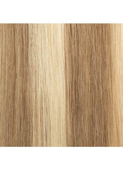 20 inch Remy Tape Hair Extensions Light Brown with Light Blonde Highlights